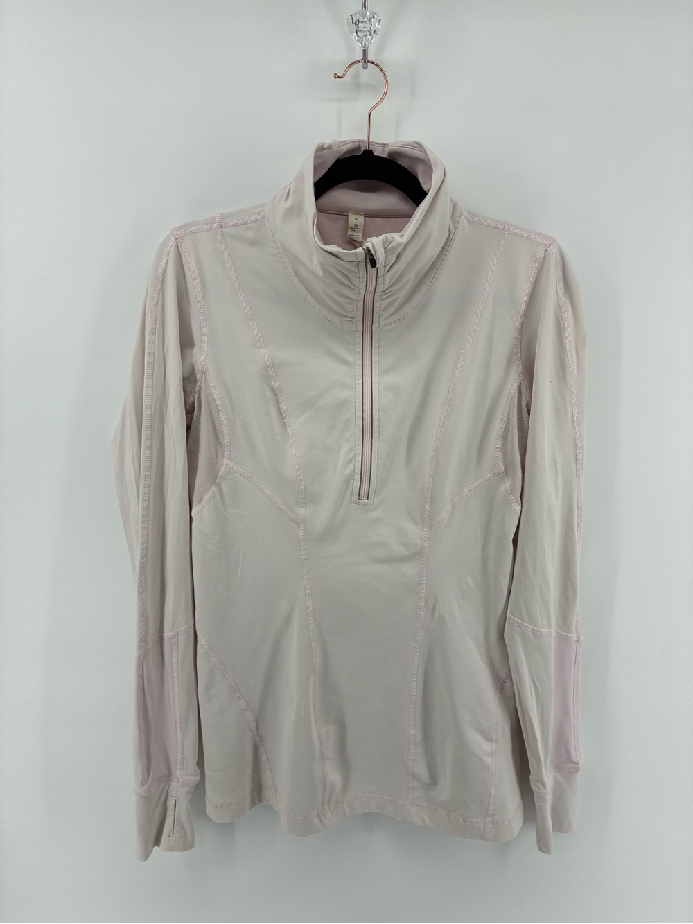lululemon athletica Light Pink Half-Zip Jacket